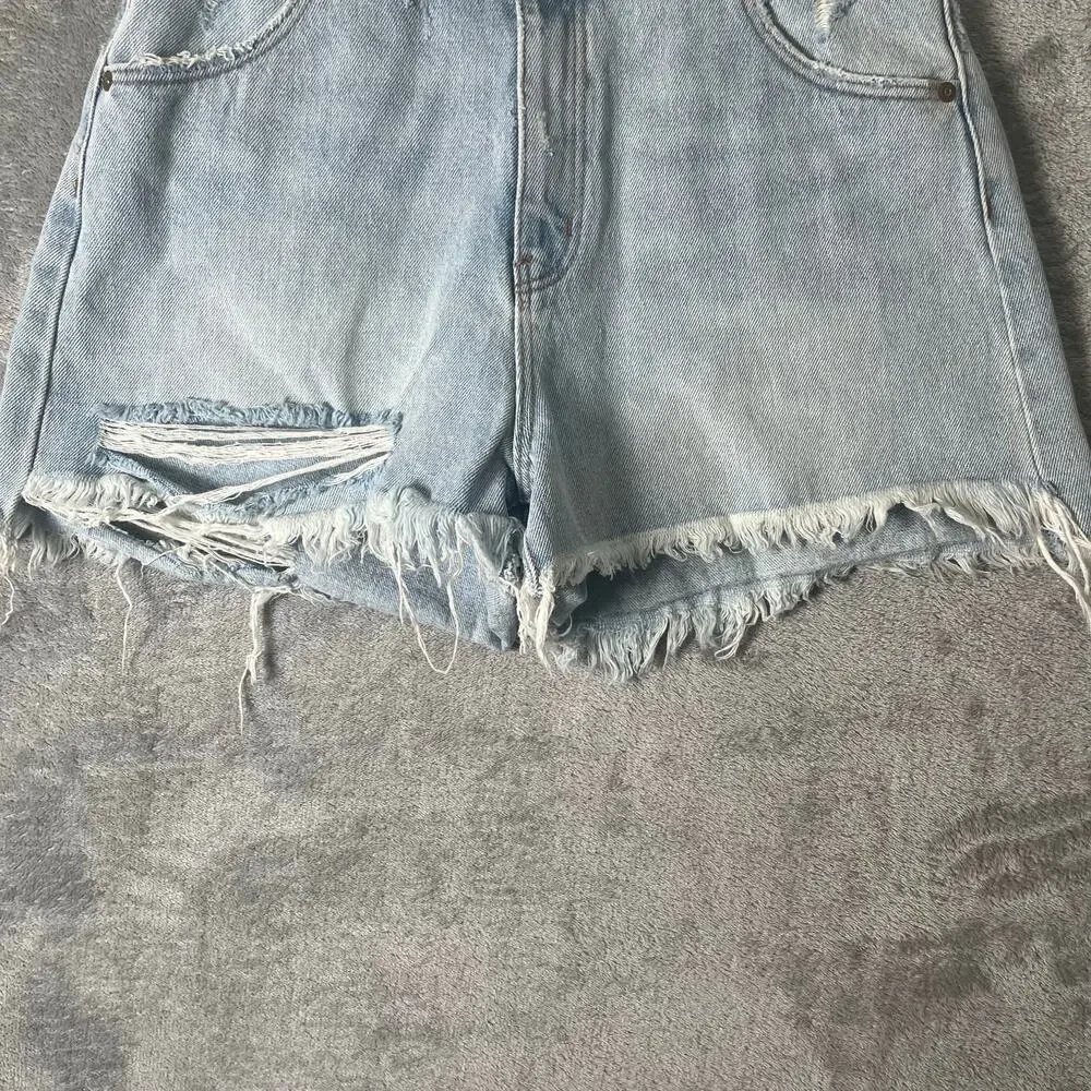ROLLA'S Dusters High Rise Slim Shorts Layla‎ Bleach Blue Size 27 New